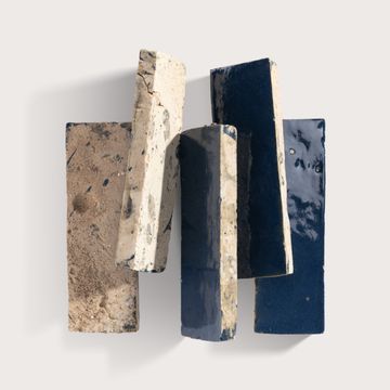 Midnight Blue 2x6 Thin Bejmat Zellige Tile by Riad Tile - view 3