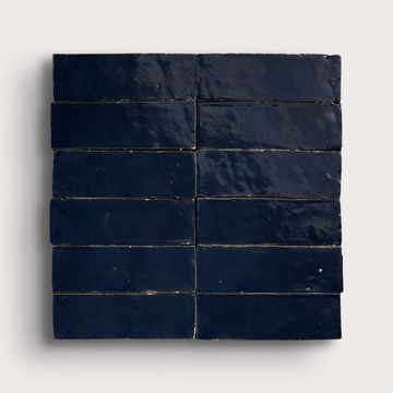 Midnight Blue 2x6 Thin Bejmat Zellige Tile by Riad Tile
