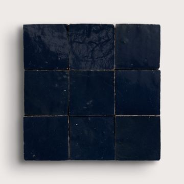 Midnight Blue 4x4 Zellige Tile by Riad Tile - view 4