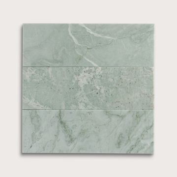 Mint Green 4x12 Marble Tile | Honed by Riad Tile - view 2