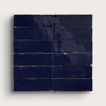 Moroccan Blue 2x6 Thin Bejmat Zellige Tile by Riad Tile