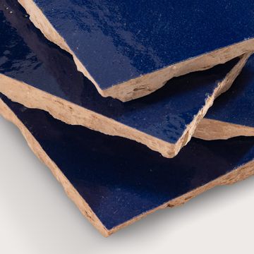 Moroccan Blue 4x4 Zellige Tile by Riad Tile - view 6