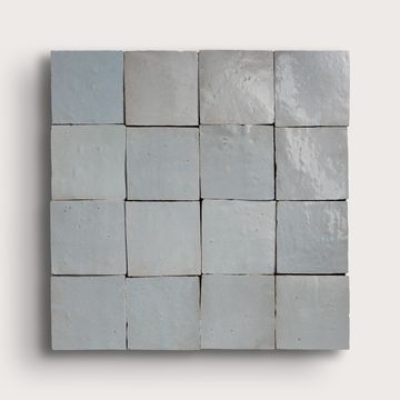 Pearl Blue 4x4 Zellige Tile by Riad Tile - view 5