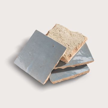 Pearl Blue 4x4 Zellige Tile by Riad Tile - view 6
