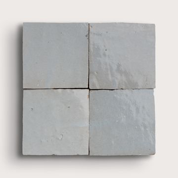 Pearl Blue 4x4 Zellige Tile by Riad Tile