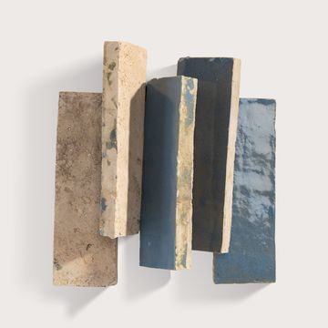 Sahara Mist Blue 2x6 Thin Bejmat Zellige Tile by Riad Tile - view 3