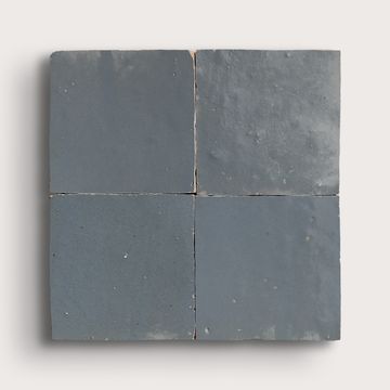 Sahara Mist Blue 4x4 Zellige Tile by Riad Tile