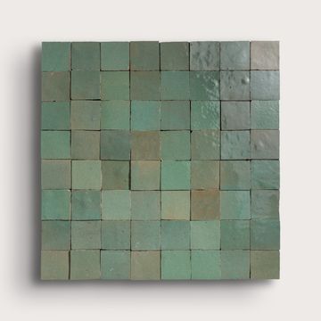 Sea Green 2x2 Mosaic Zellige Tile by Riad Tile - view 2