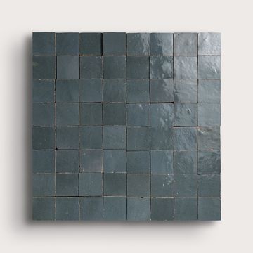 Steel Grey 2x2 Mosaic Zellige Tile by Riad Tile - view 2