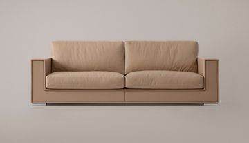 Forrest modern designer sofa in leather or fabric by Rivolta