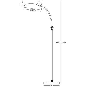 Bruno Floor Lamp by Robert Abbey - view 2