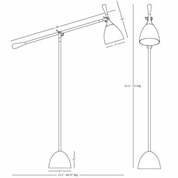 Ledger Floor Lamp by Robert Abbey - view 2