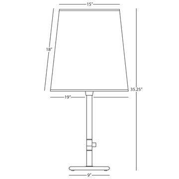 Rico Espinet Buster Table Lamp by Robert Abbey - view 2