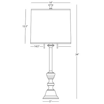 Arthur Table Lamp by Robert Abbey - view 4