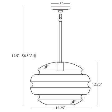 Horizon Pendant by Robert Abbey - view 4