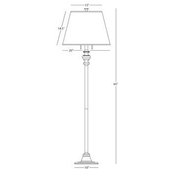 Arthur Floor Lamp by Robert Abbey - view 5