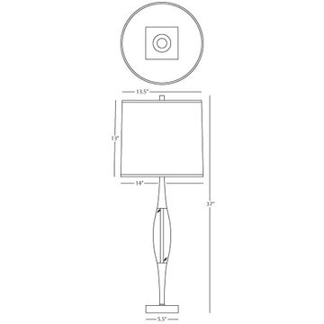 Juno Table Lamp by Robert Abbey - view 6