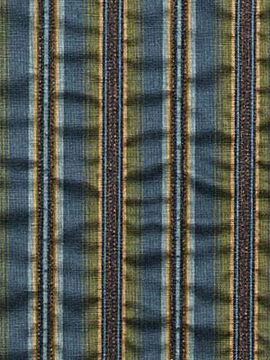 Azure Striped Upholstery Fabric - Armchairs & Furniture by Robert Allen