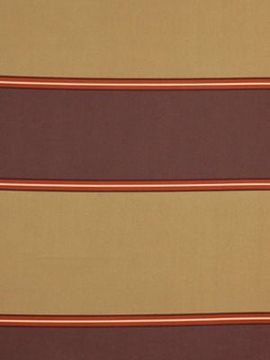Brown Sugar Striped Print Fabric - Upholstery by Robert Allen