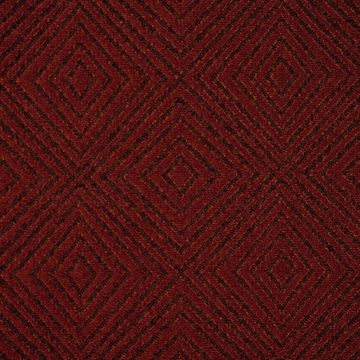 Crimson Geometric Upholstery Fabric | ECO FRESH by Robert Allen