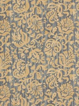 Damask Print Fabric Twilight - Upholstery & Decor by Robert Allen