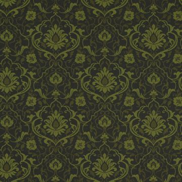 Damask Upholstery Fabric Green - Eco Grace by Robert Allen