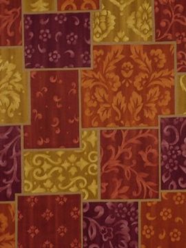 Fair Pavilion Cayenne Print Fabric - Upholstery by Robert Allen
