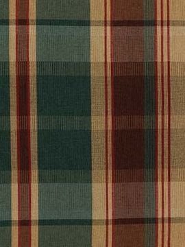 Plaid Upholstery Fabric Mediterranean - Armchairs & Pillows by Robert Allen
