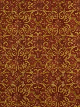 Red Chevron Print Fabric - Upholstery & Decor by Robert Allen