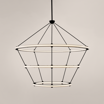 Halo | Chandelier - 3 Rings | Paul Loebach by Roll & Hill