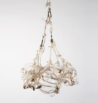 Knotty Bubbles | Chandelier - 1 Lg, 6 Sm Bubbles | Lindsey Adelman by Roll & Hill