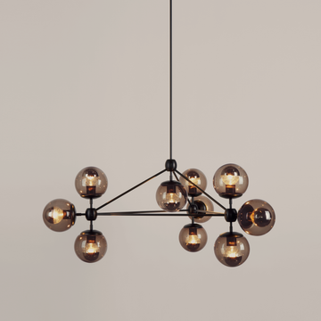 Modo | Chandelier - 3 Sided, 10 Globes | Jason Miller by Roll & Hill