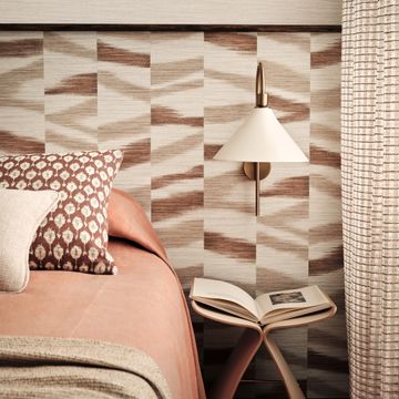 Manzu Wallcovering Tuscan Pink by Romo - view 3