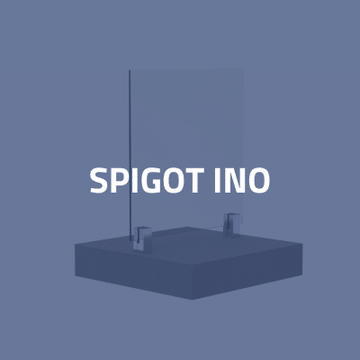 Glass clamp barrier - glass spigot fence - INO by SADEV