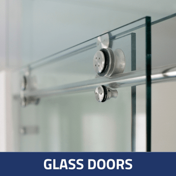 Glass door - pivoting door - sliding door by SADEV