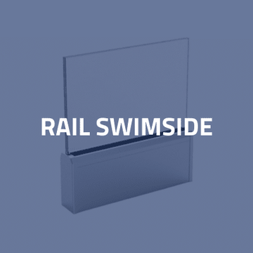 Glass pool balustrade - swimside rail by SADEV