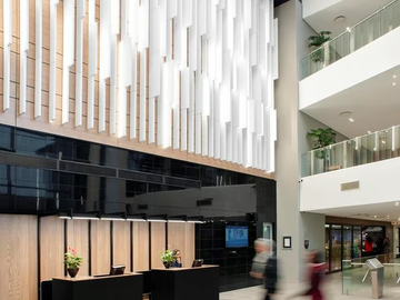 Ecophon Solo™ Baffle Wall - Glass wool Acoustic wall panel _ saint-gobain by Saint Gobain - view 2