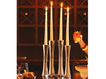 BAMBOO - Stainless steel candle holder by Sambonet - view 3