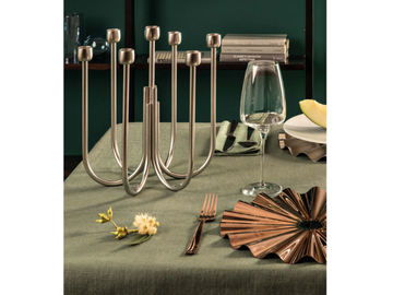 KYMA - Stainless steel candlestick by Sambonet - view 3