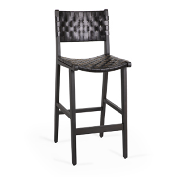 Coral Leather Bar chair by Sandalyeci