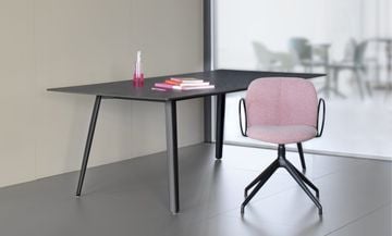 Mentha Pop armchair revolving on trestle base - S•CAB by Scab Giardino spa