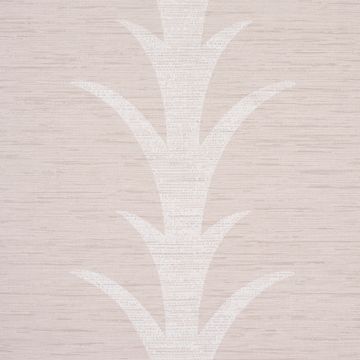 Acanthus Stripe Vinyl Limestone by Schumacher - view 3