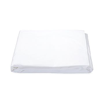Astor Braid Fitted Sheet White by Schumacher