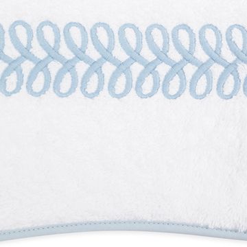 Astor Braid Tub Mat Light Blue by Schumacher - view 2