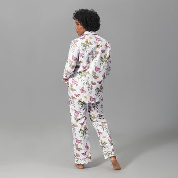 Baudin Butterfly Pajama Set Pink by Schumacher - view 3