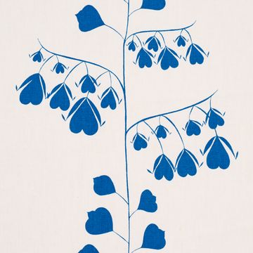 Bleeding Hearts Blue by Schumacher - view 3
