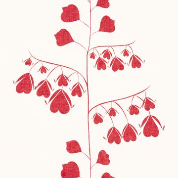 Bleeding Hearts Red by Schumacher - view 3