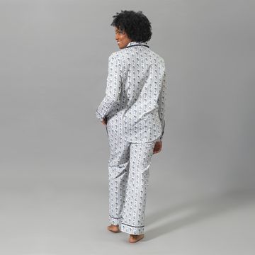 Cabanon Stripe Pajama Set Blue by Schumacher - view 3