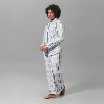 Cabanon Stripe Pajama Set Blue by Schumacher - view 4