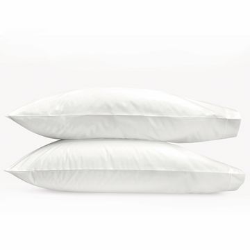Ceylon Satin Stitch Pillowcases Bone by Schumacher